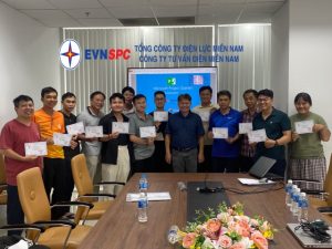 Hình ảnh hoạt động đào tạo Microsoft Project tại EVNSPC
